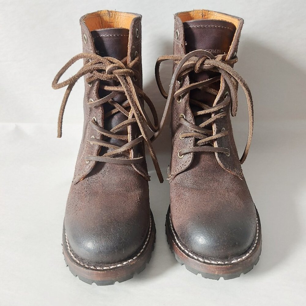 Frye Women Sabrina 6G Rugged Moto Chunky Block‎ Heels Laceup Combat Boots 5.5 M